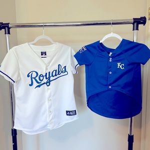 MATCHING MLB Mom & Dog KC Royals Button Down Tops